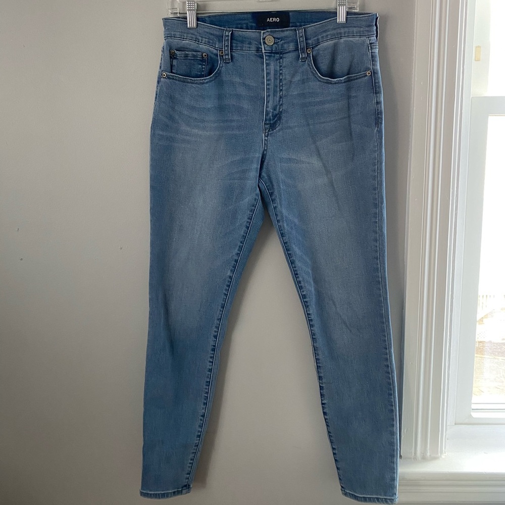 Aeropostale high rise jeans light wash